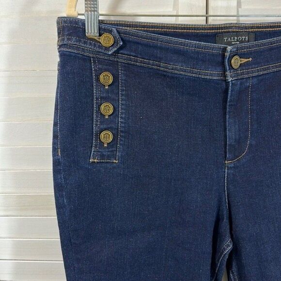 Talbots Sailor Capri Jeans Size 16P Denim - Picture 4 of 12